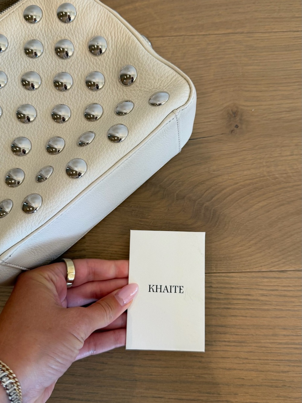 Khaite Elena Small Leather Studded Bag - Like New - Picture 8 of 11